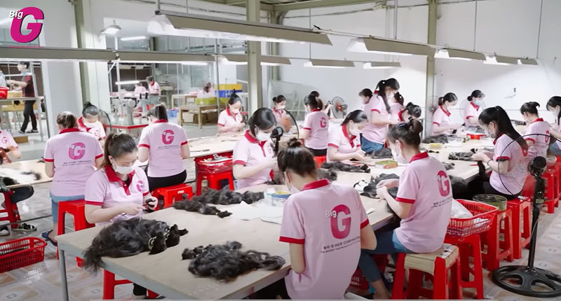 BigG is one of the biggest hair extensions suppliers in Vietnam