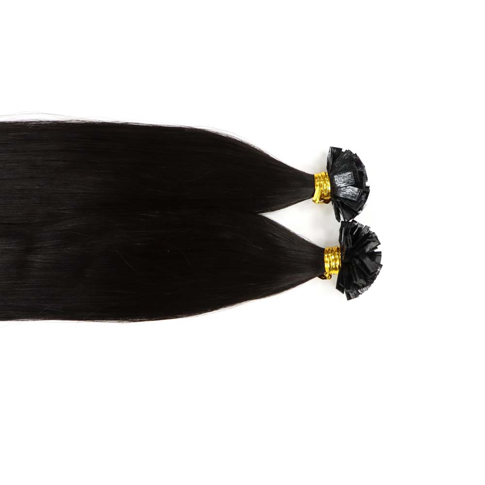 Flat Tip 24 inch Natural Black PLa3 Hair Extensions (1)