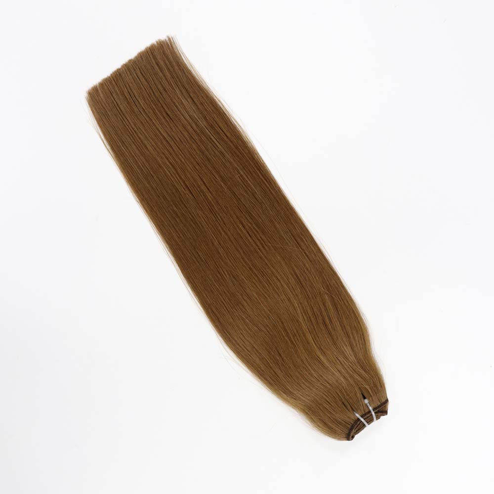 Weft 20 inch Caramel Brown La2 Hair Extensions 4