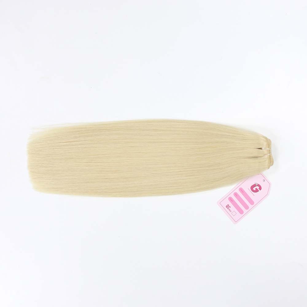 Weft 24 inch Pure Platinum PLa3 Hair Extensions 2