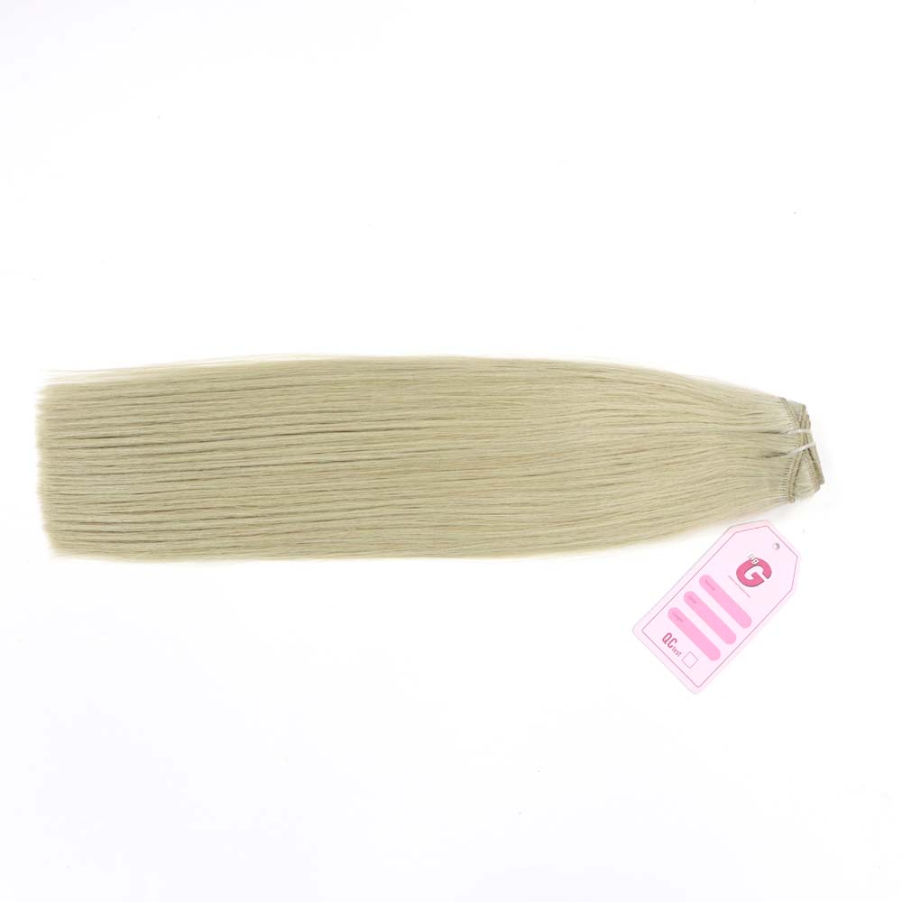 Weft 20 inch Ash Blonde PLa3 Hair Extensions (4)