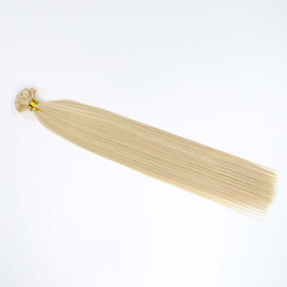 Flat Tip 24 inch Champagne Silver PLa2 Hair Extensions (4)