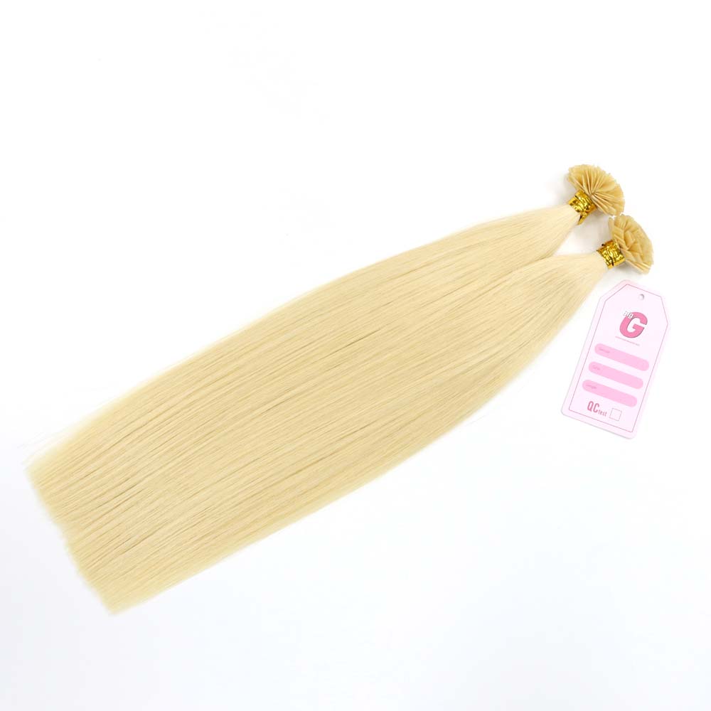 Flat Tip 16 inch Sunset Blonde PLa2 Hair Extensions (8)