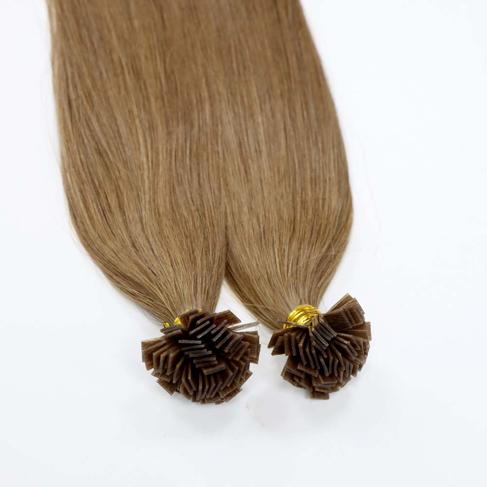 Flat Tip 24 inch Caramel Brown PLa2 Hair Extensions (3)