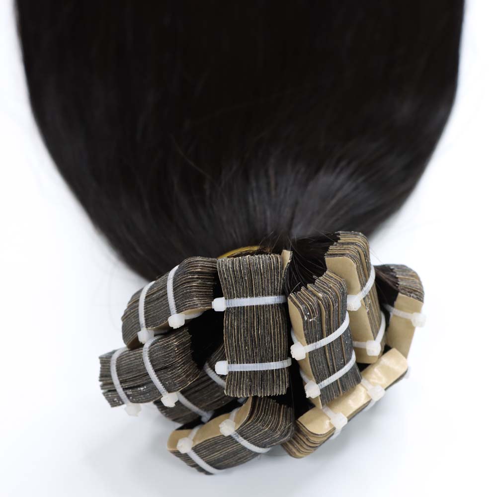 Tape in 20 inch Natural Black PLa2 Hair Extensions (7)